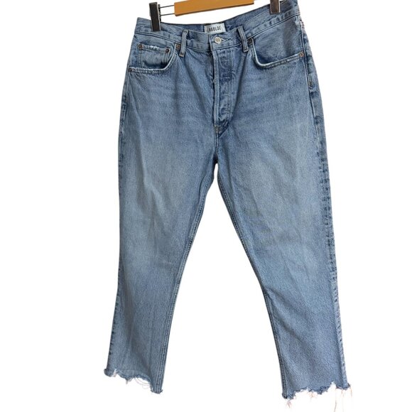AGOLDE Riley High Rise Straight Crop Jeans Size 29 - Picture 3 of 8